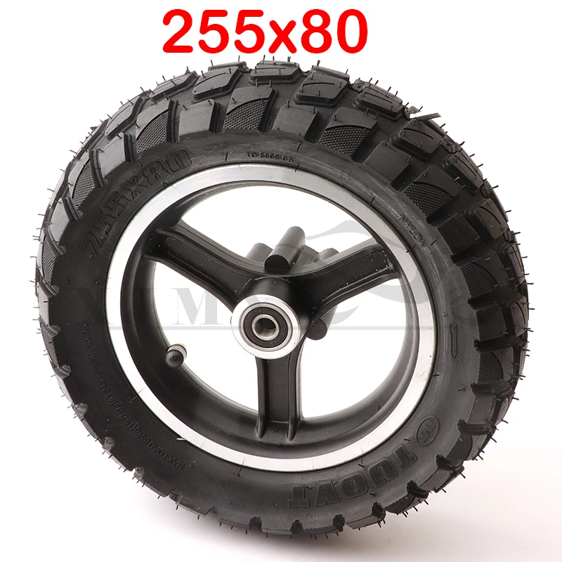 

10x3.0 Tire Inner Tube and Alloy Disc Brake Rim for Electric Scooter Balance Bike 10 Inch Pneumatic Wheel