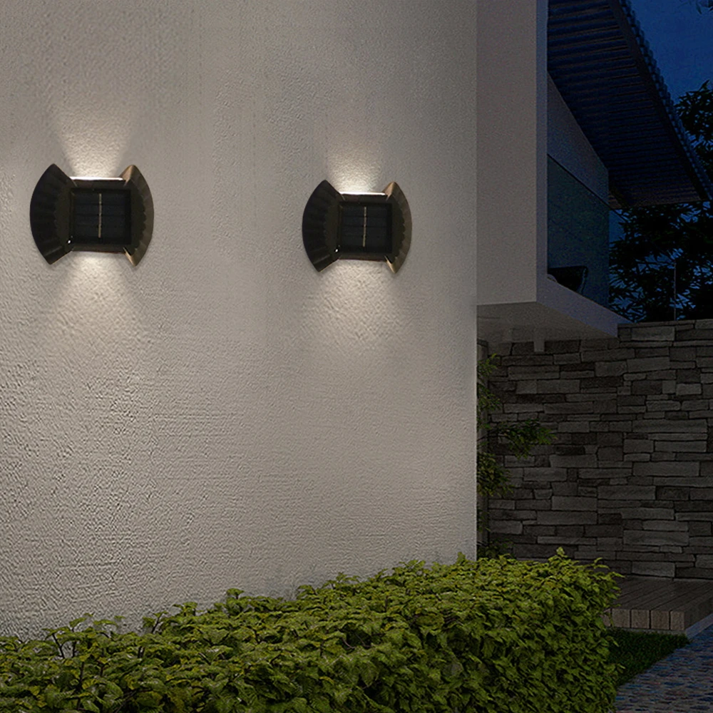 LED Solar Lights Outdoor Waterproof Sunlight Wall Lamp for Garden Decoration Street Garland Lamp LED Solar Spotlight