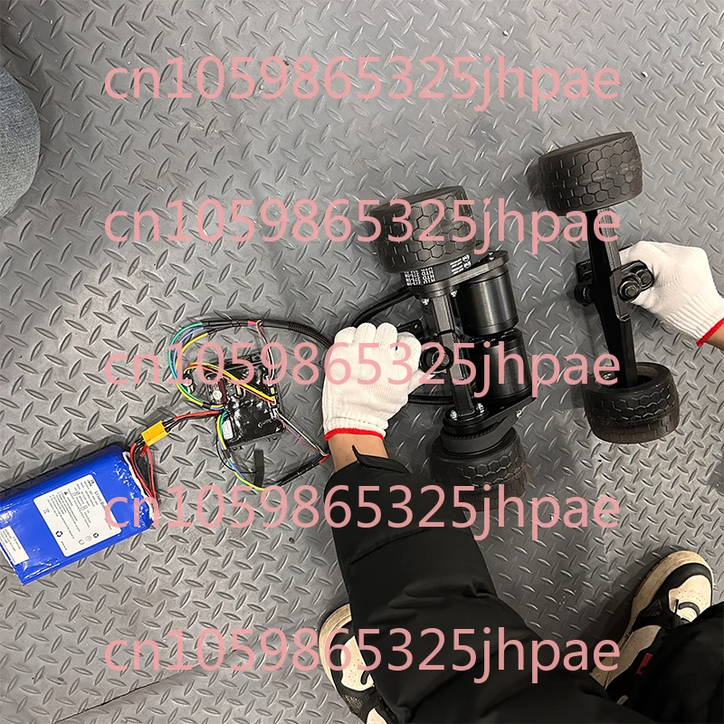 

DIY Twist Car Motor Electric Remote Control Four-Wheel Skateboard 6374 Sensory Belt Power Assembly 105mm Shock Absorption Wheel