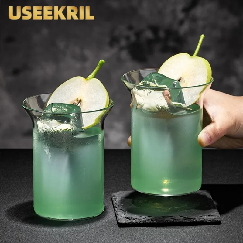 Japanese Style Ultra-thin Cocktail Glass Creative Reverse Mouth Glasses Cups Sparkling Water Glasses Juice Bar Mixing Glass Cup