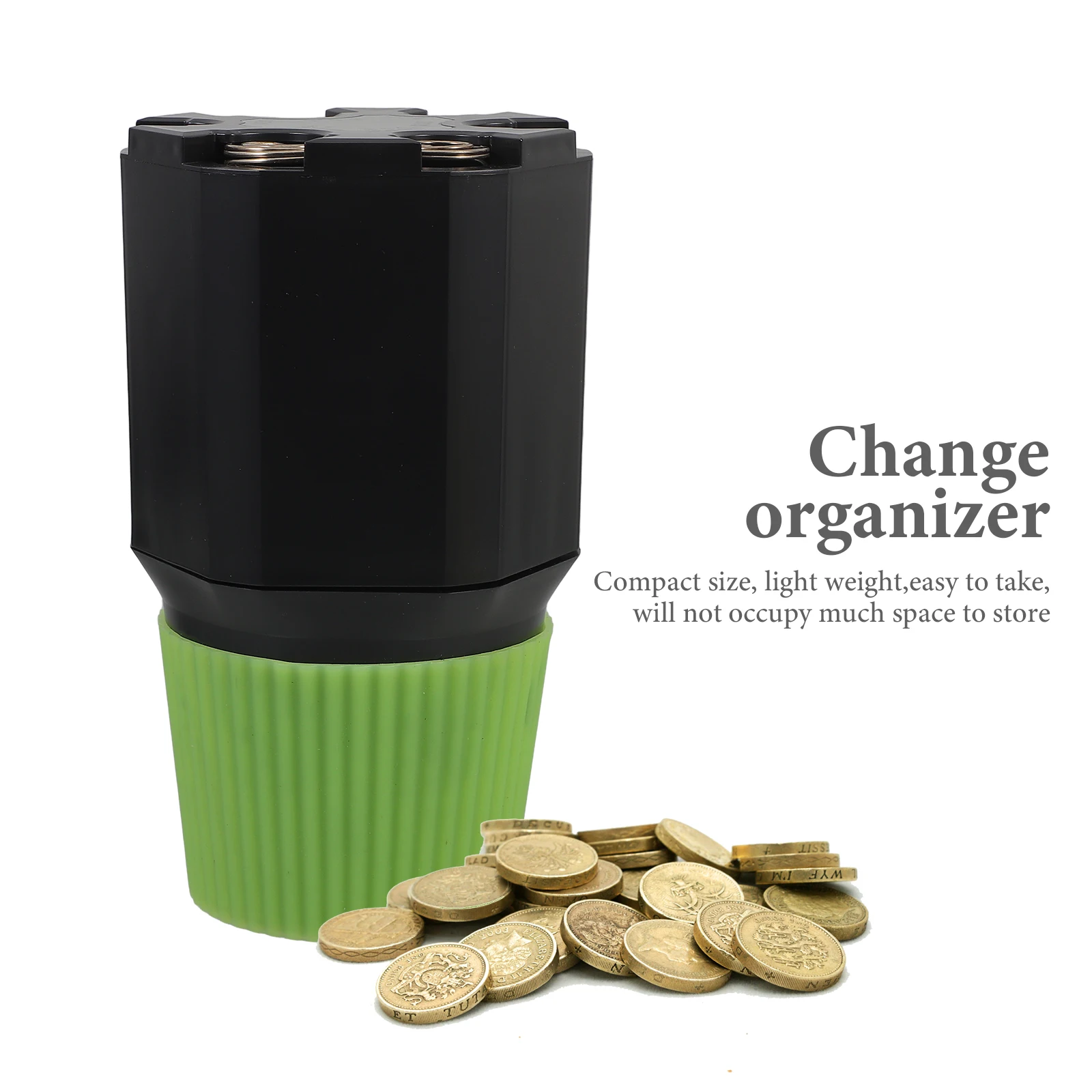 

Car Holder Change Organizer Organizer Change Storage Accessory Compact Durable Lightweight Easy Access for Car Use