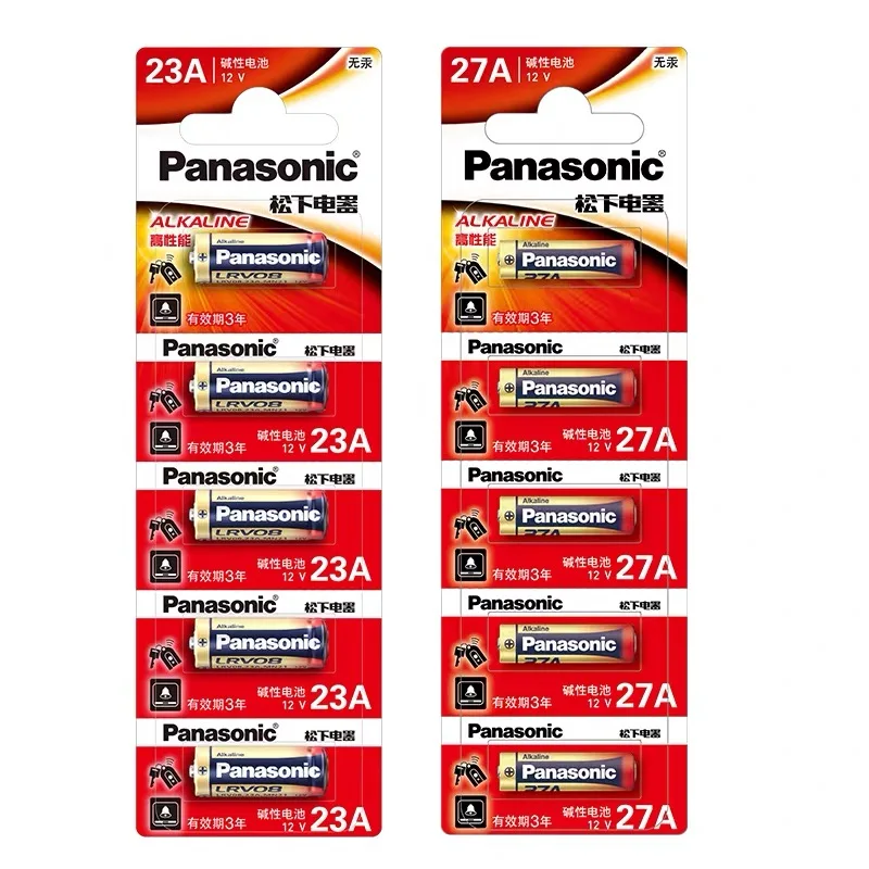 2-100PCS Panasonic 27A 12V A27 Alkaline Battery For Doorbell Remote Control Electric Toy, Long-Lasting High Power Battery