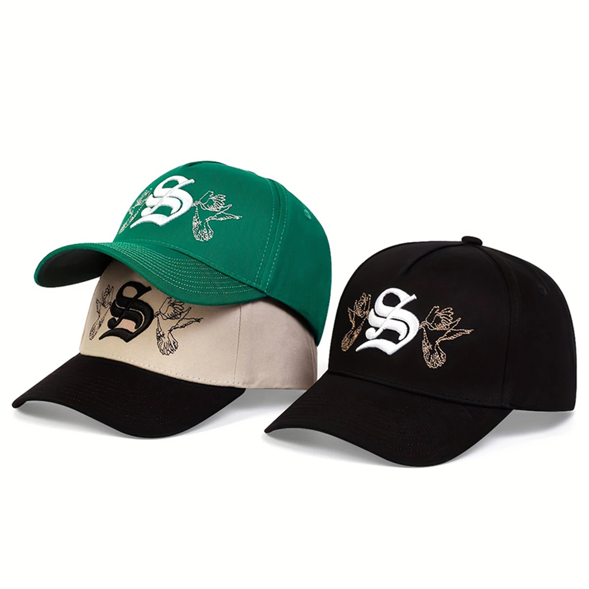 

1piece Unisex Letter S Embroidery Baseball Cap Outdoor Adjustable Sunscreen Leisure Hat Spring Autumn Travel Tourism Vacation