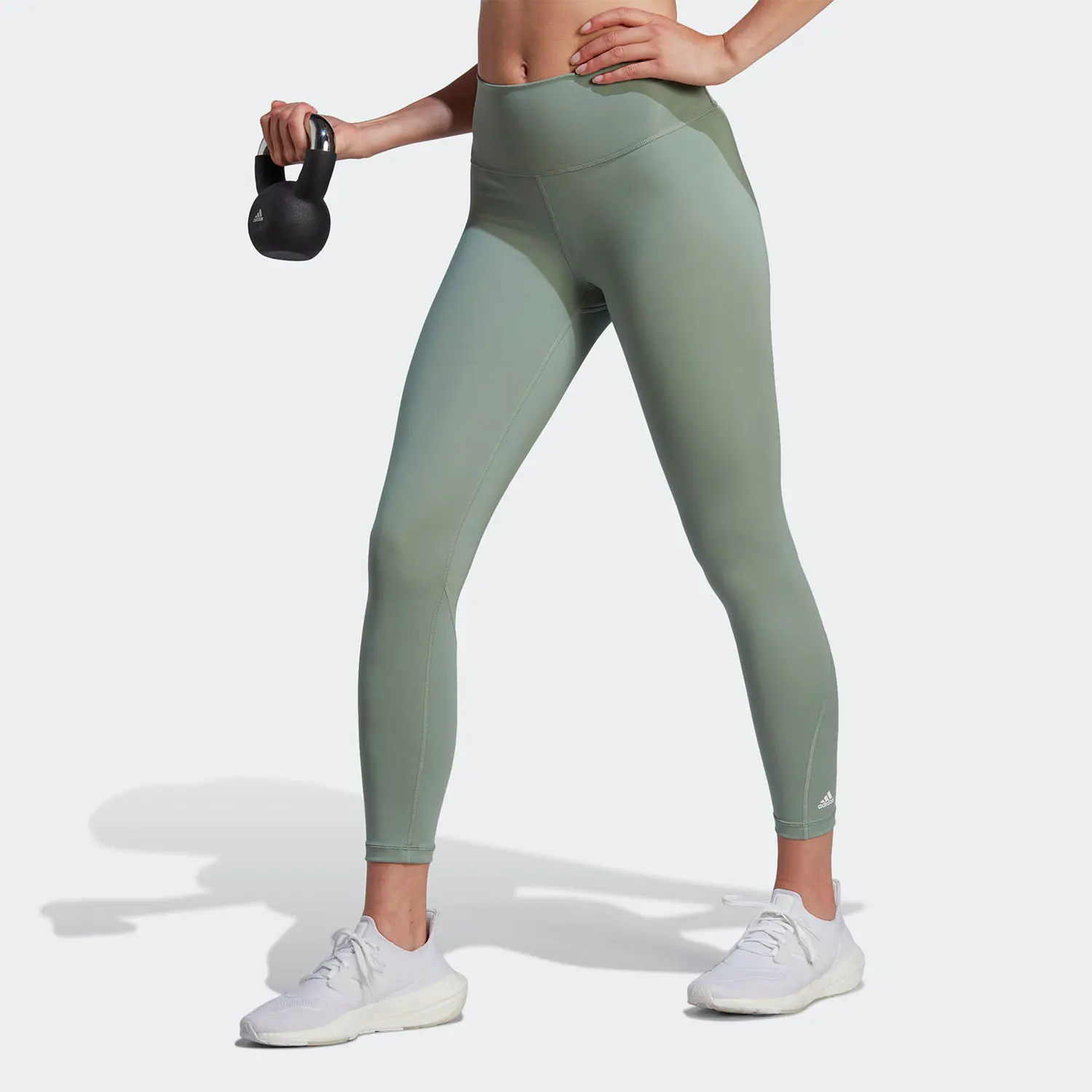 Adidas genuine training leggings women's sports and fitness cropped pants HR9604