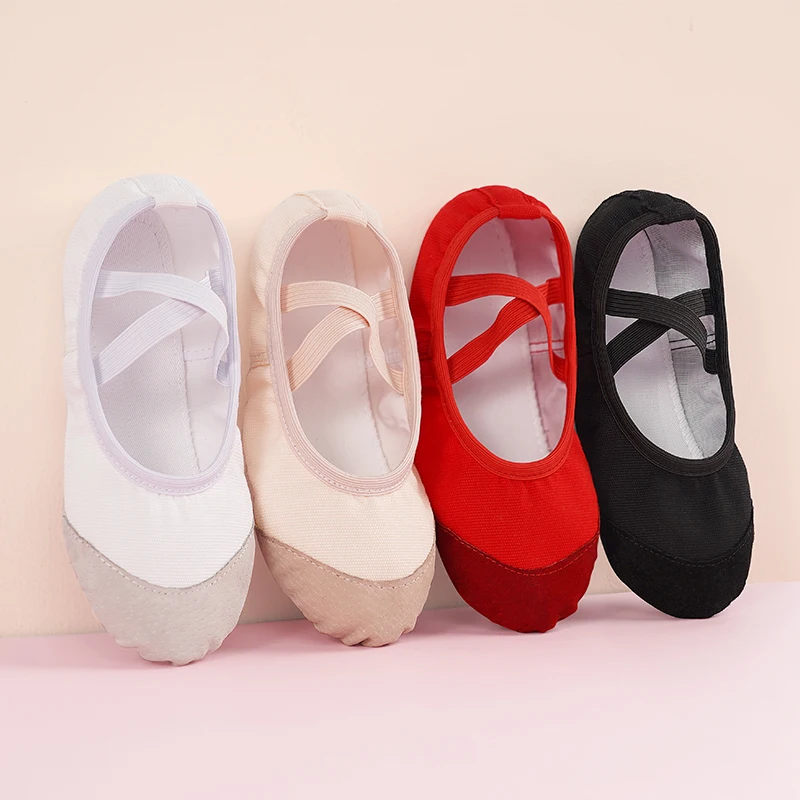 Children Girls Ballet Shoes Soft Sole Dance Shoes Kids Boys Adult Ballet Slippers Indoor Yoga Gym Dance Practice Shoes