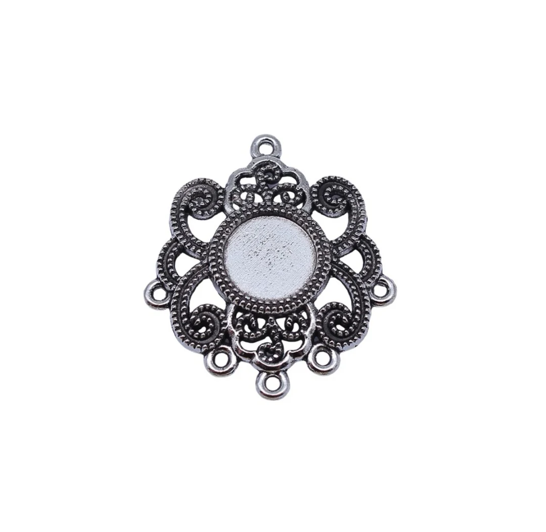 

8pcs 31x28mm Zinc alloy metal tibetan silver,antiqued bronze plated connector T1361 for jewelry making
