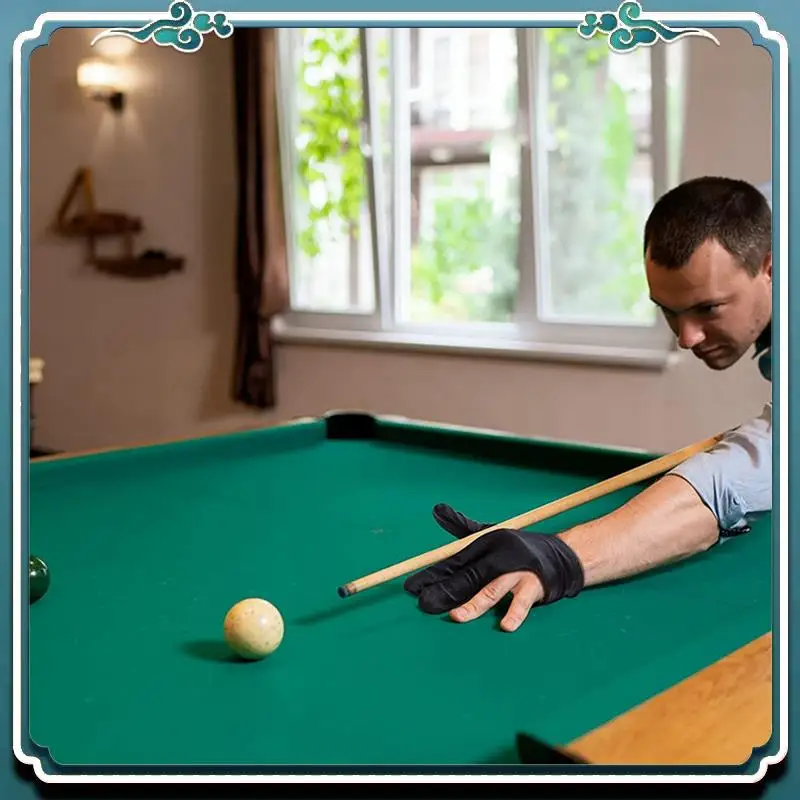 A65G-66 шт. бильярдные перчатки с 3 пальцами, кий, шутер, перчатки для бассейна, спортивные перчатки для женщин и мужчин, как левая и правая рука, черные