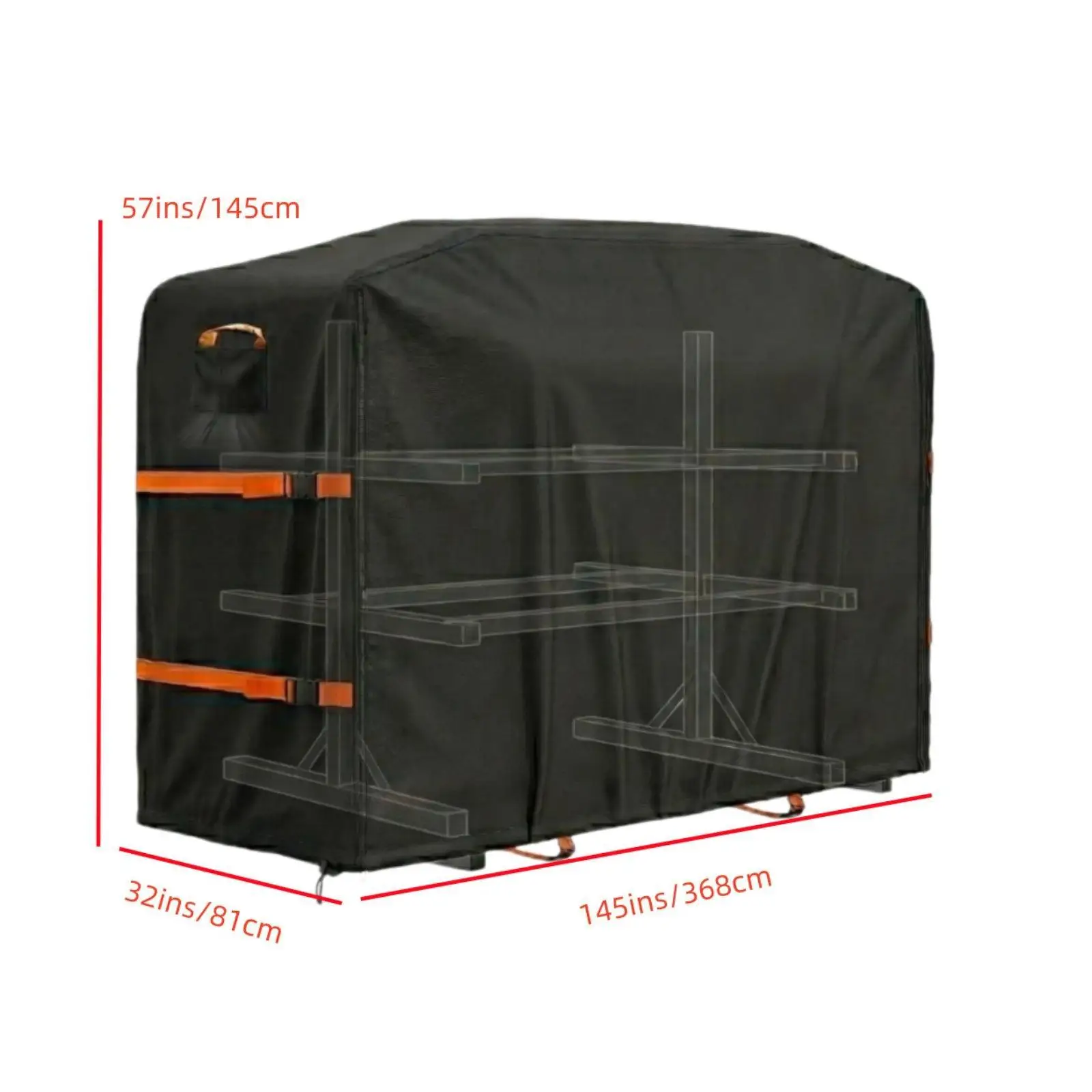 weatherproof-kayak-rack-cover-oxford-material-boat-shade-cover-stand-accessory-for-backyards
