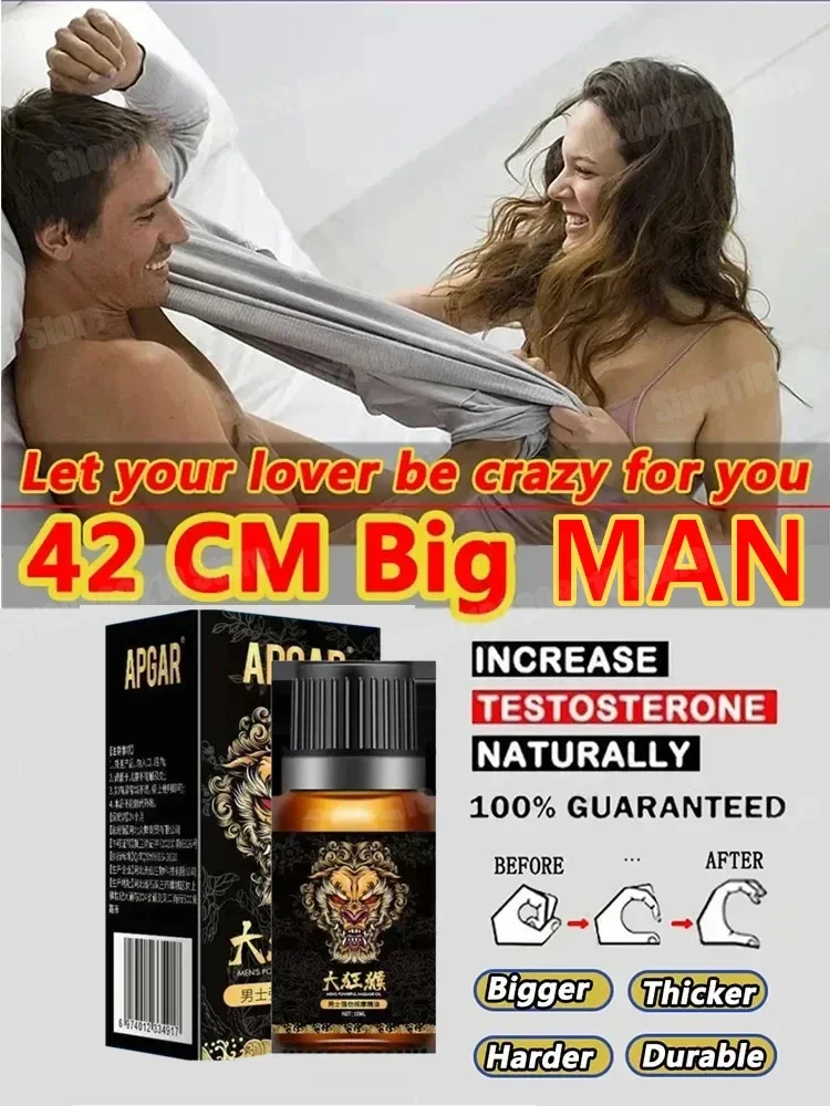 Huile d'agrandissement du pénis masculin Big Dick, crème média, augmentation de la taille, érection, sexe aphrodisiaque, gel de retard de sexe, huile de massage