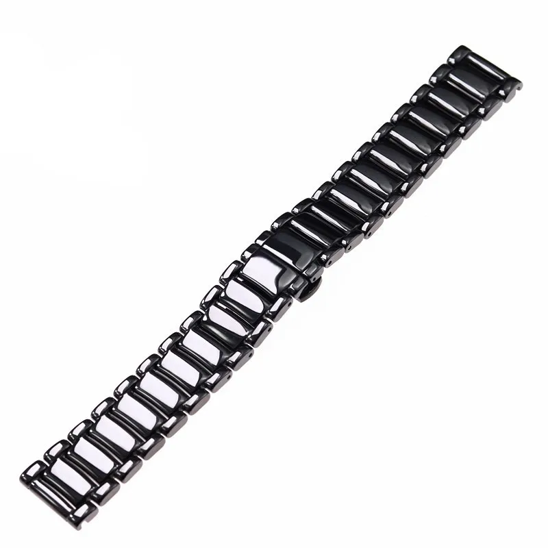 22mm Black White Smooth Ceramic Strap For Armani Watches Ar1499 Ar1507 Ar1509 Men Women Watch Strap sports Wristband Bracelet