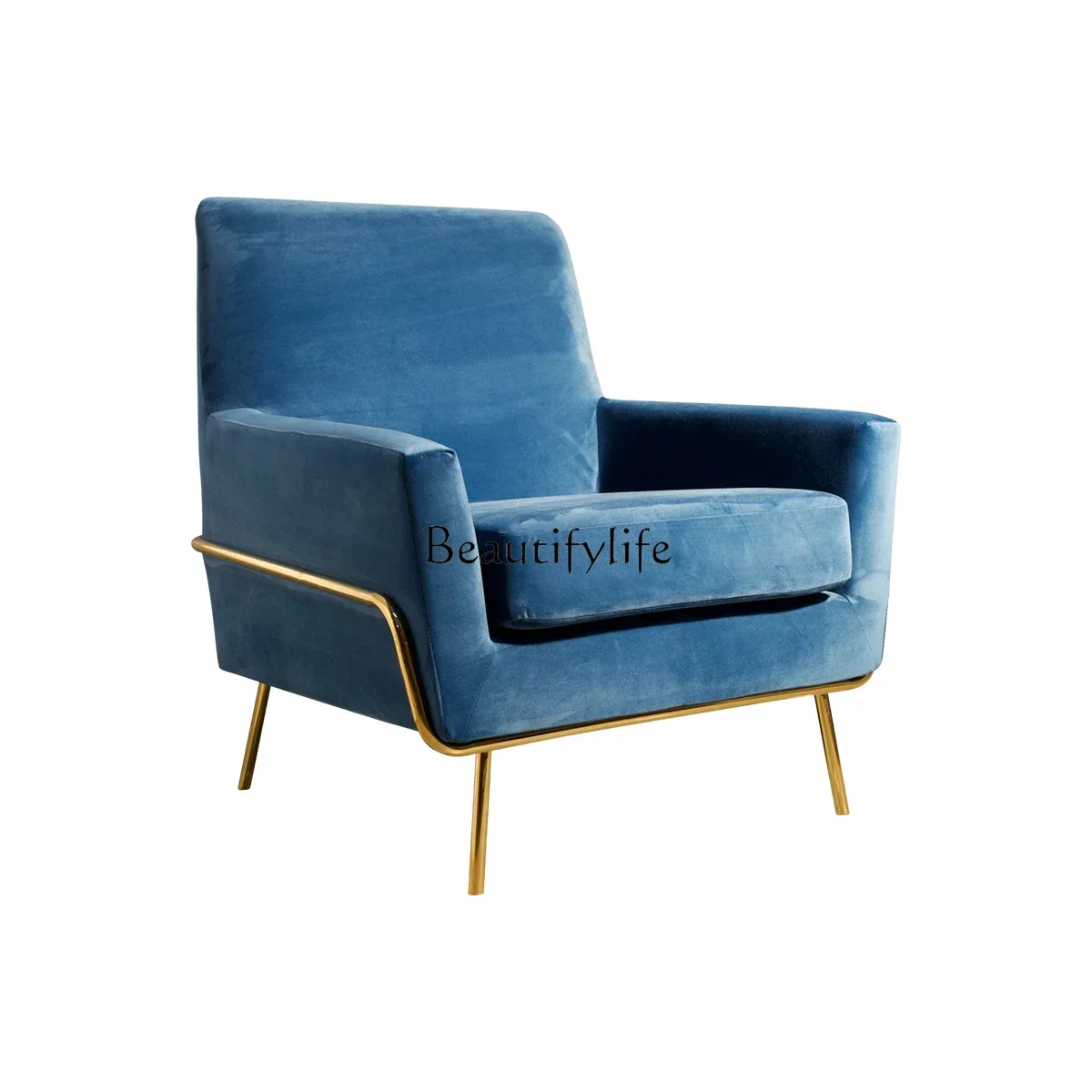 

FGAамериканский современный диван для отдыха, гостиной, легкий роскошный простой тканевый стул с тигром