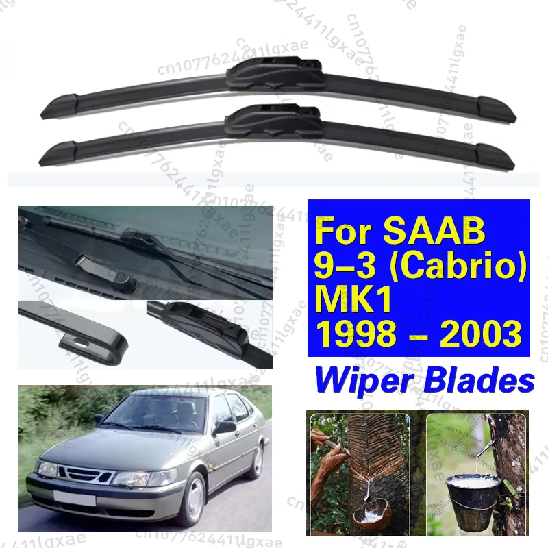 

For SAAB 9-3 (Cabrio) MK1 1998 - 2003 Car Front Wiper Blades Windshield Windscreen Window Blades Car Accessories 21"+21"
