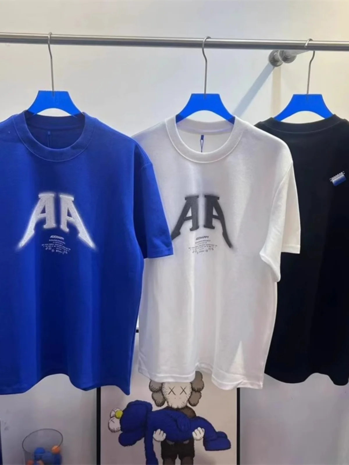 

HAPPY ort Sve T-irt Letter Print Loose Fit round Ne ort T for Couples f Sve Top Youth Casual Summer Faion
