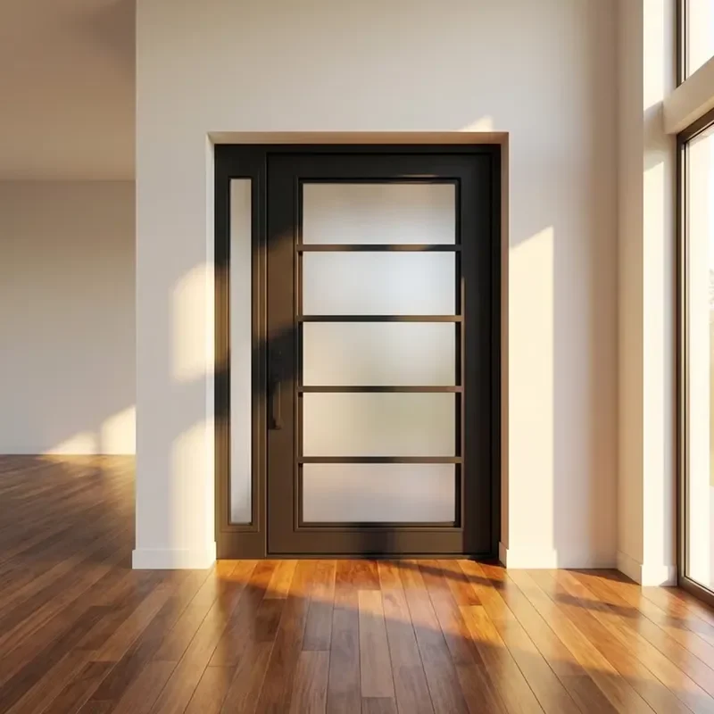 for Minimalist Bi-fold Closet Doors for Interior Steel and Glass Design Apartments