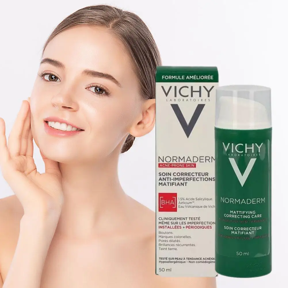 Vichy Normaderm Rejuvenating/HA مصل حمض الهيالورونيك مرطب غير مزعج جوهر نباتي طبيعي للعناية بالبشرة اللطيفة #4
