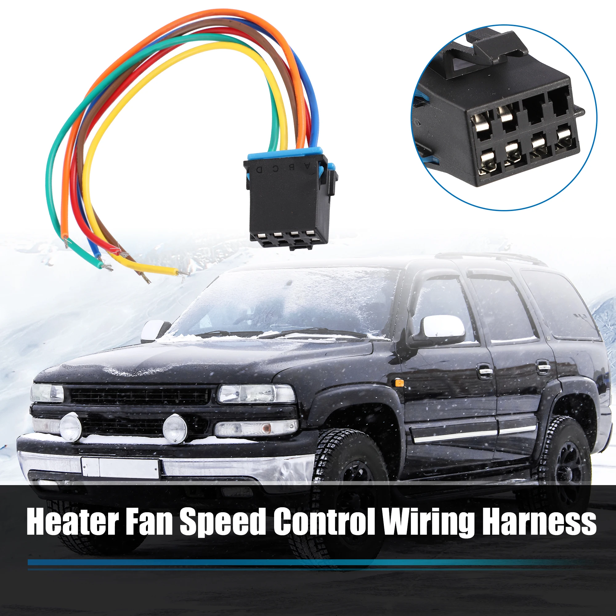 UXCELL For AC Heater Climate Fan Speed Control Wiring Harness for Chevy C1500 C3500 Suburban Silverado Tahoe for GMC G1500