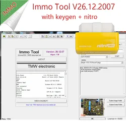 ECU Immo Tool V26.12.2007 26 Repair Software Immobilizer Software  + Unlocked Keygen + Nitroobd2