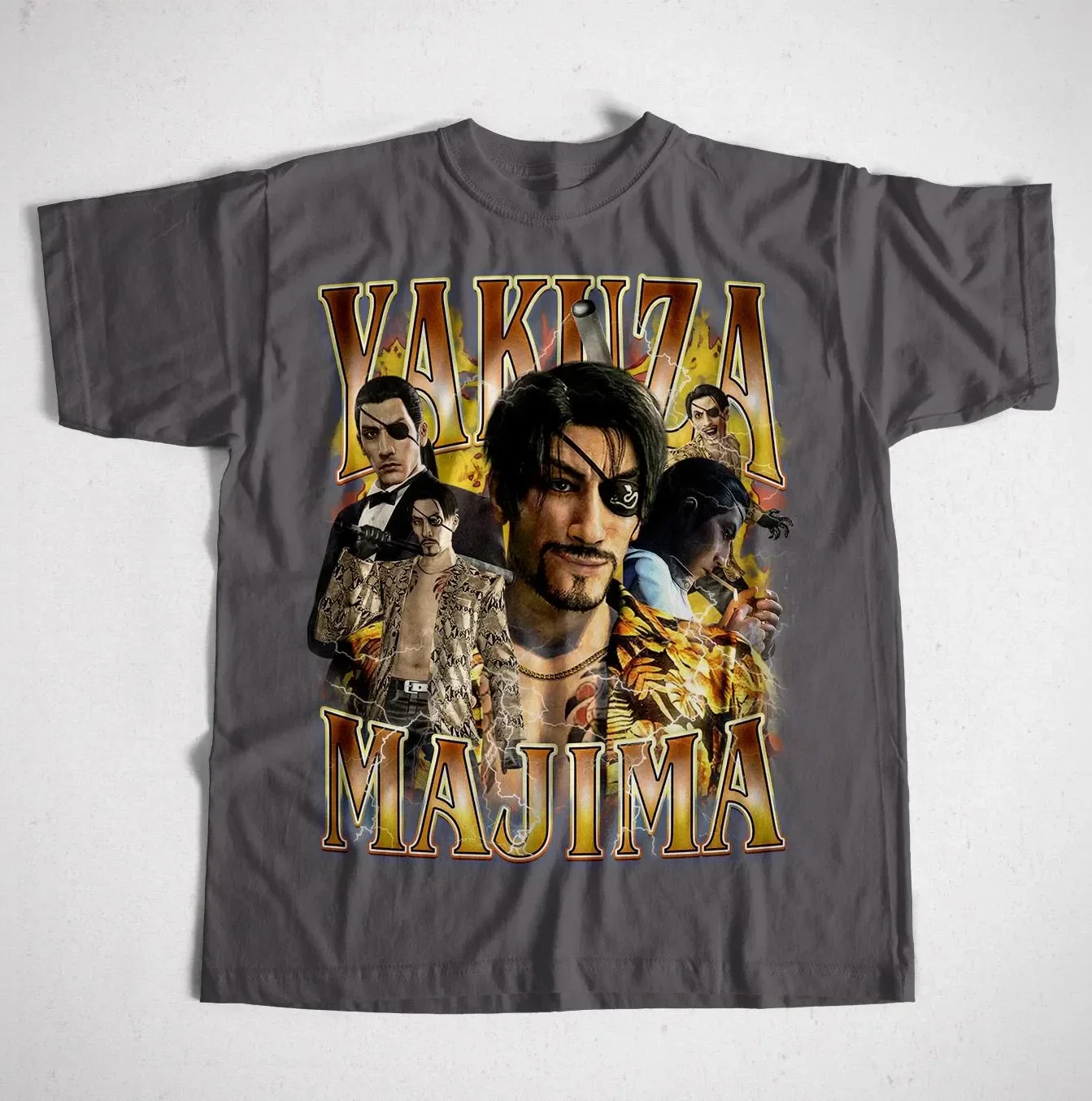 تي شيرت Yakuza Majima Mad Dog of Shimano لعام 2026 تي شيرت ريترو ياباني للألعاب جرافيك للنساء والرجال تي شيرت شعبي