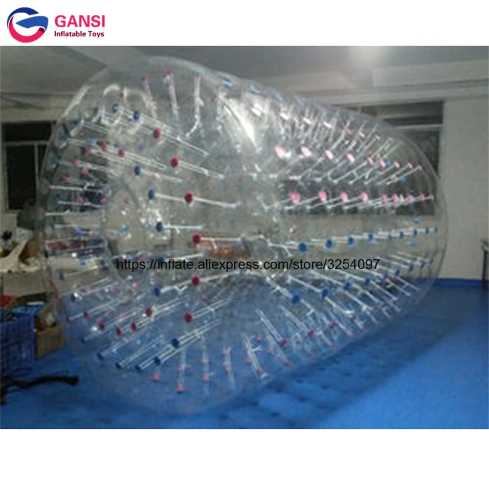 

arent Colorful Durable PVC Inflatable Roller Water Rolling Ball Cylinder Zorb Rollers