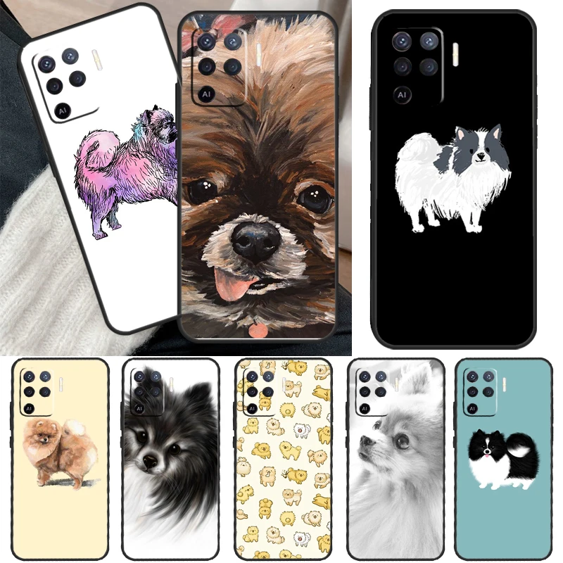 Pomeranian Dog Phone Case For OPPO A54 A74 A94 A53S A1K A15 A16 A3S A5S A83 A91 A93 A5 A9 A53 A31 A52 A72