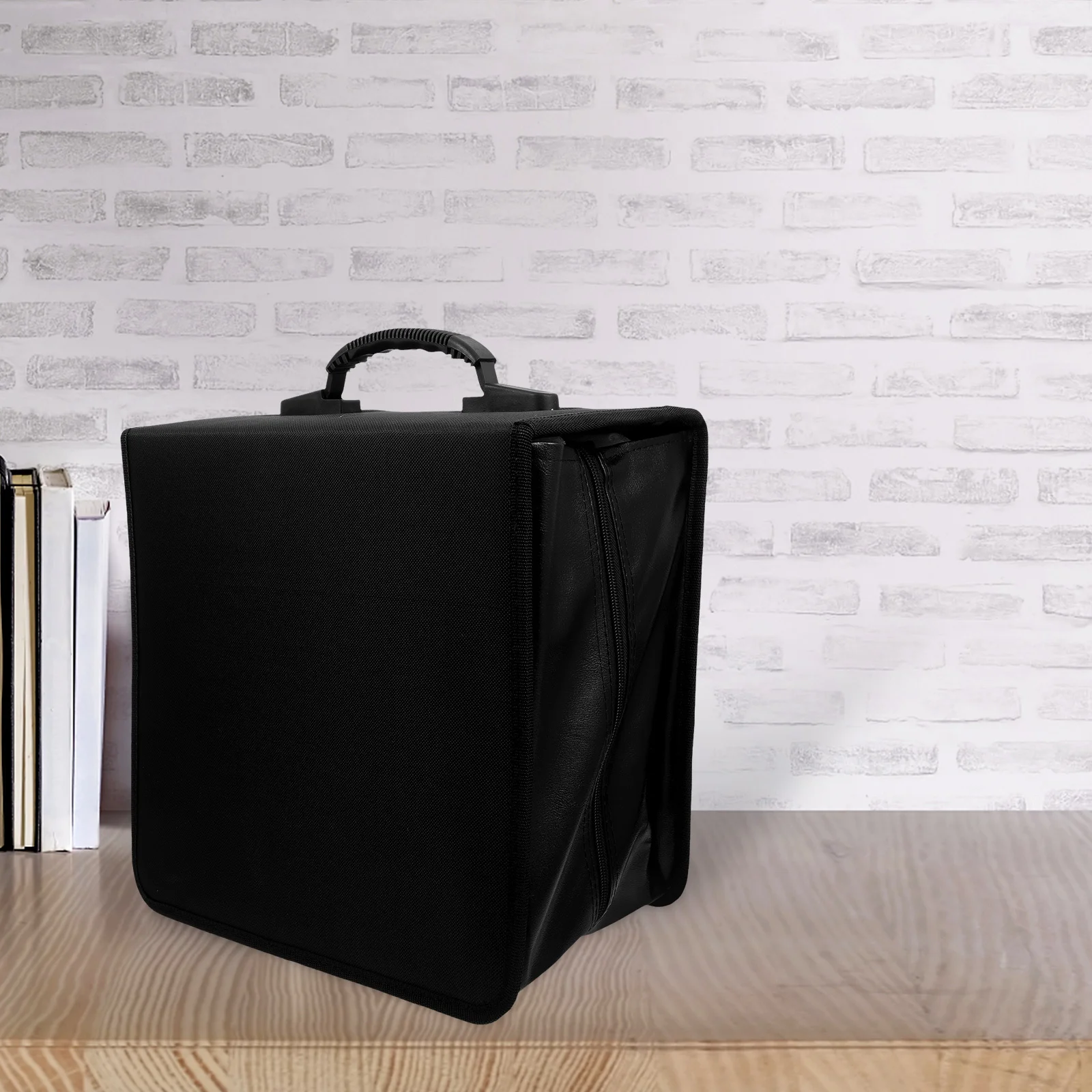 

500 Capacity PU Cd Case Large Dvd Storage Binder Wallet Portable Disc Organizer Black for Car Home Office Travel