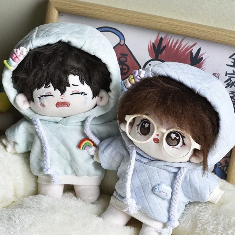 

Толстовки ручной работы для 20 см, хлопковые куклы, толстовки, модная одежда для плюшевых кукол-идолов, топы, аксессуары для свитеров для кукол