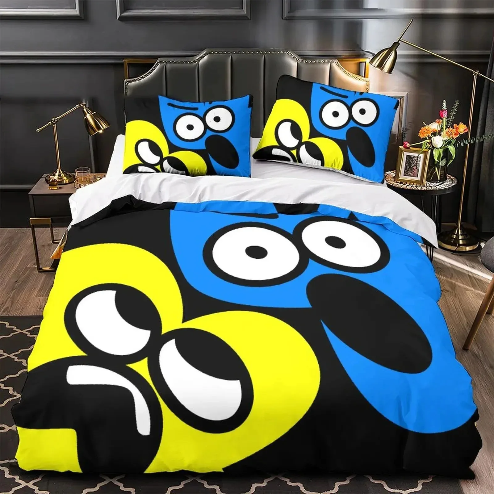 

3D Print Cartoon Jacknjellify Bedding Set Boys Girls Twin Queen King Size Duvet Cover Pillowcase Bed boys Adult