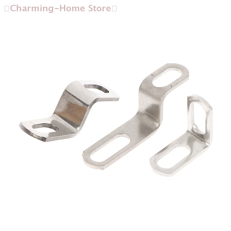【M】Motorcycle Exhaust Pipe Bracket Z/L-Shaped Stainless Steel Moto Modification Exhausts Pipe Clamps Fixed Bracket Accessory