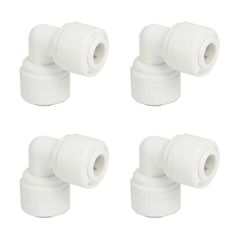 Eblow 1/4 "push-in x 1/4" push-in com braçadeira ro encaixes KL-01