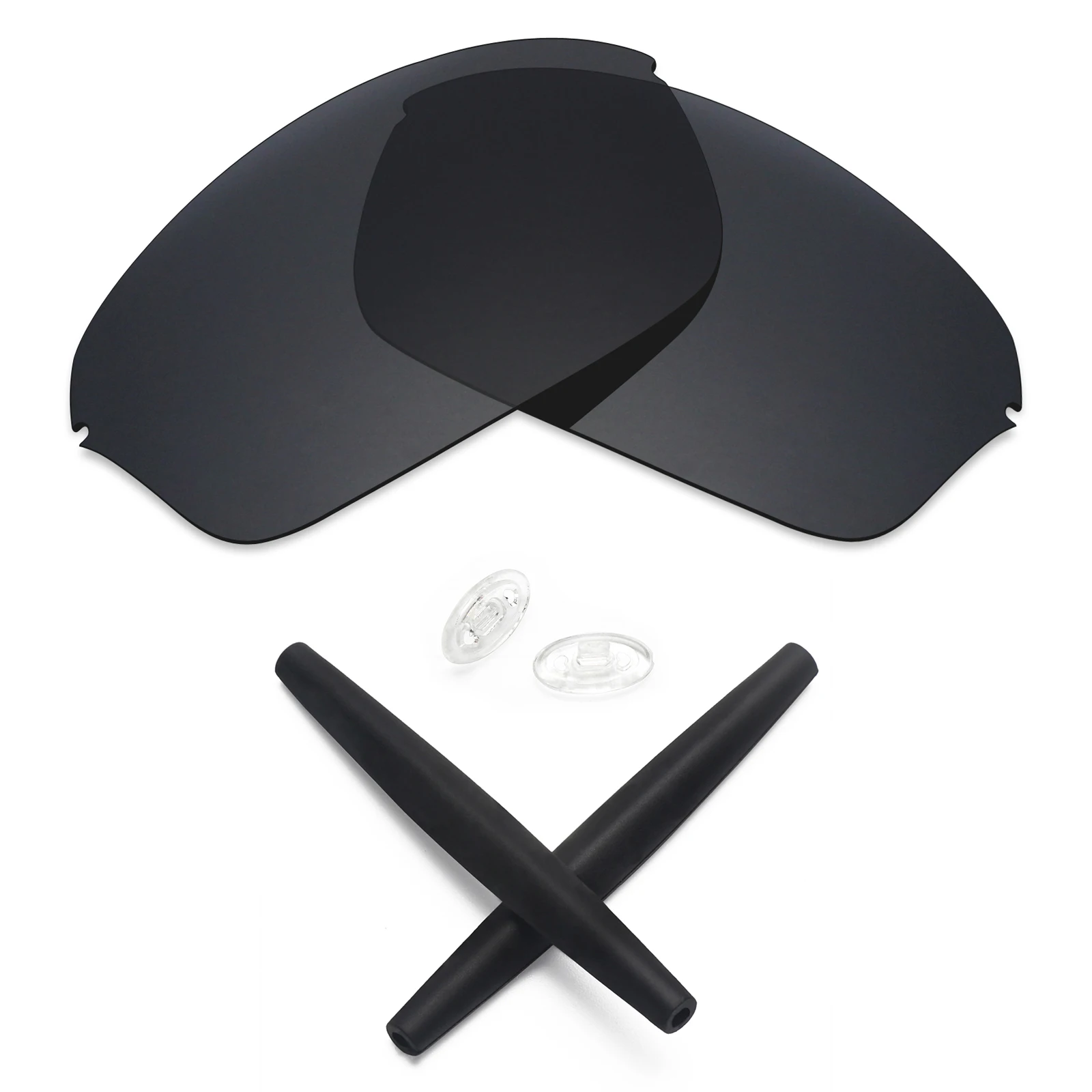 Ezoptix123 Polarized / Non-Polarized Lenses Replacement and Rubber Kit for Oakley Half Wire 2.0 Sunglass
