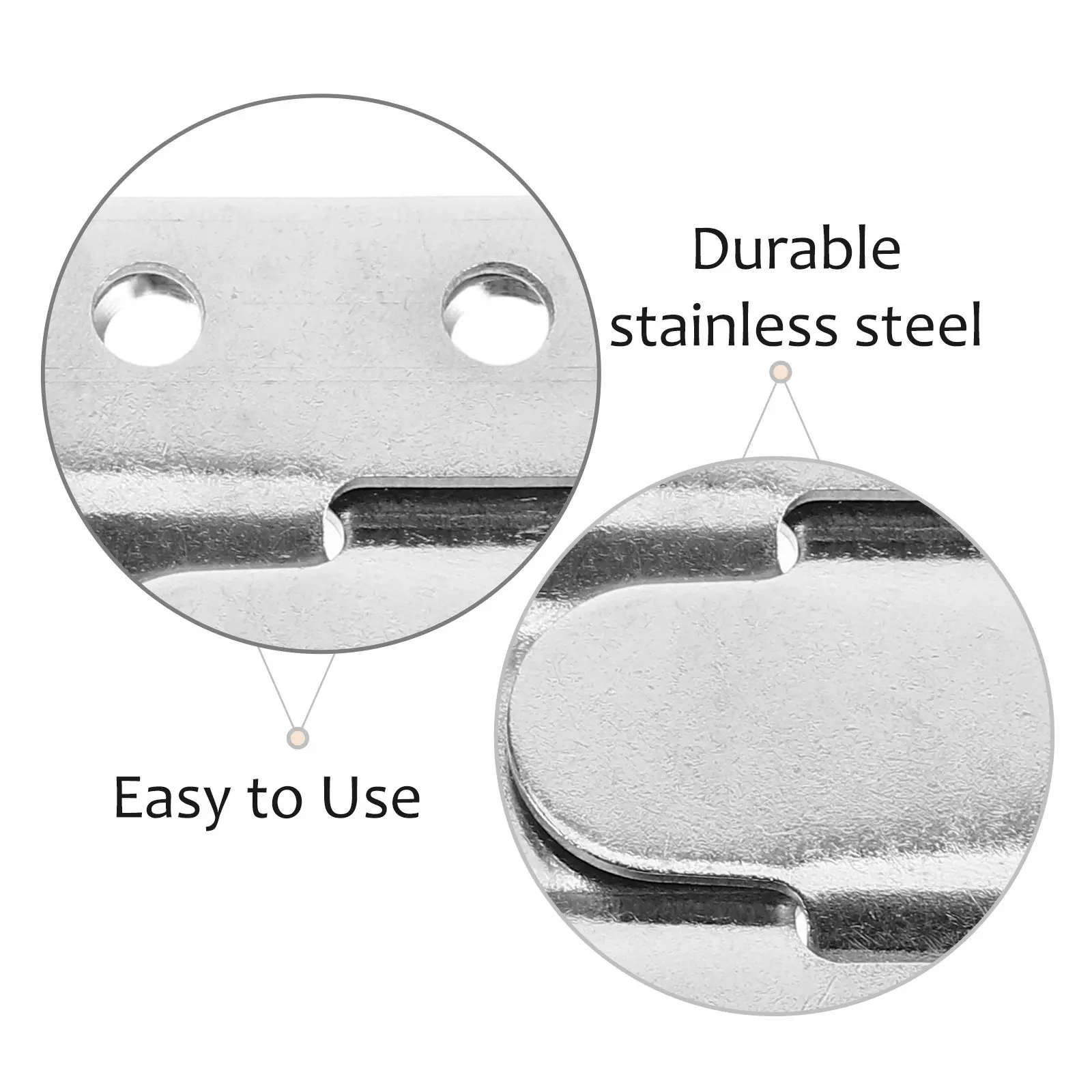 12Pcs Stainless Steel Invisible Buckle Wall Mount for Furniture Bed Rail Headboard Shelf Support Strong Load Bearing Clip on