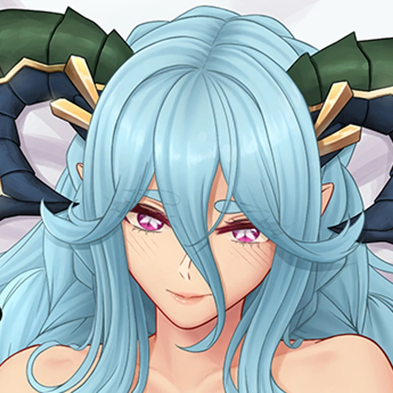 Dakimakura Anime Tiamat Double-sided Print 2WAY Tricot Life-size Body Pillow Cover Pillowcase Custom print