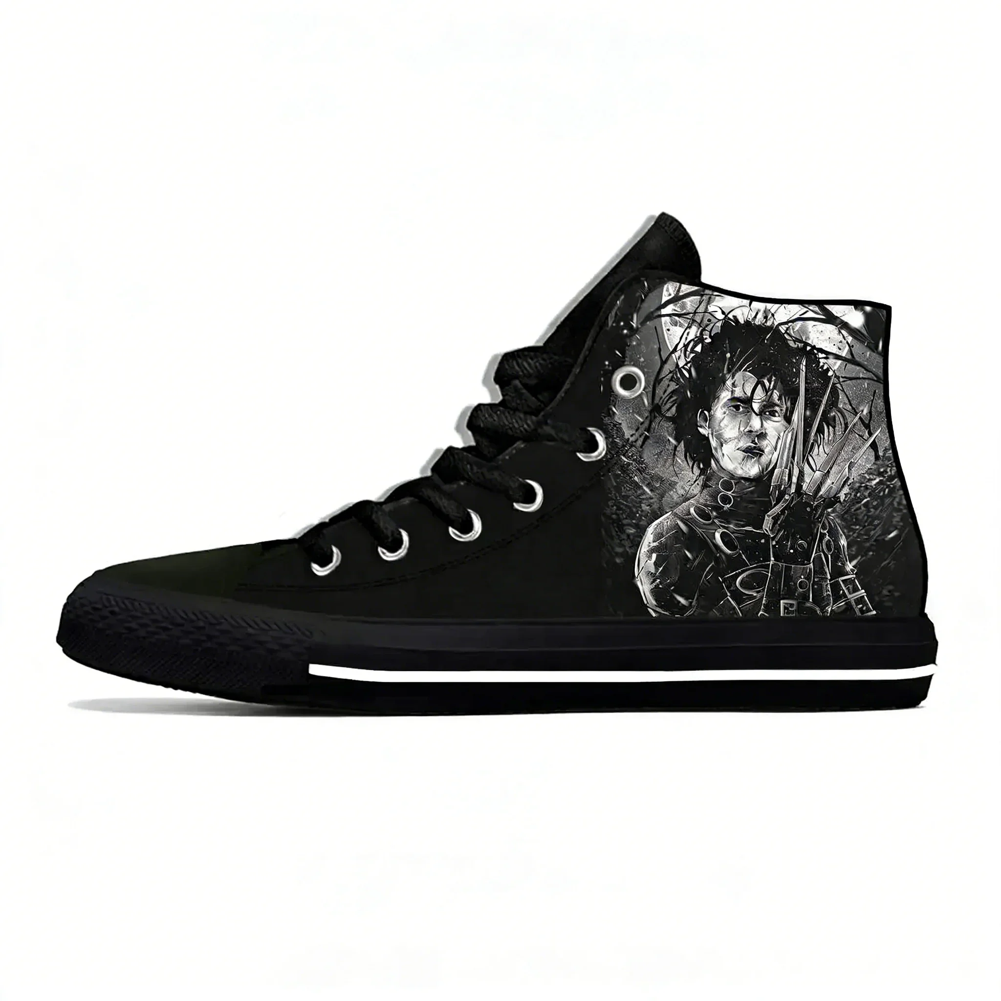 

Модные повседневные кроссовки Hot Cool Edward Scissorhands Johnny Depp, высокие дышащие кеды для мужчин и женщин, классические кроссовки, новейшие скейтерские кеды