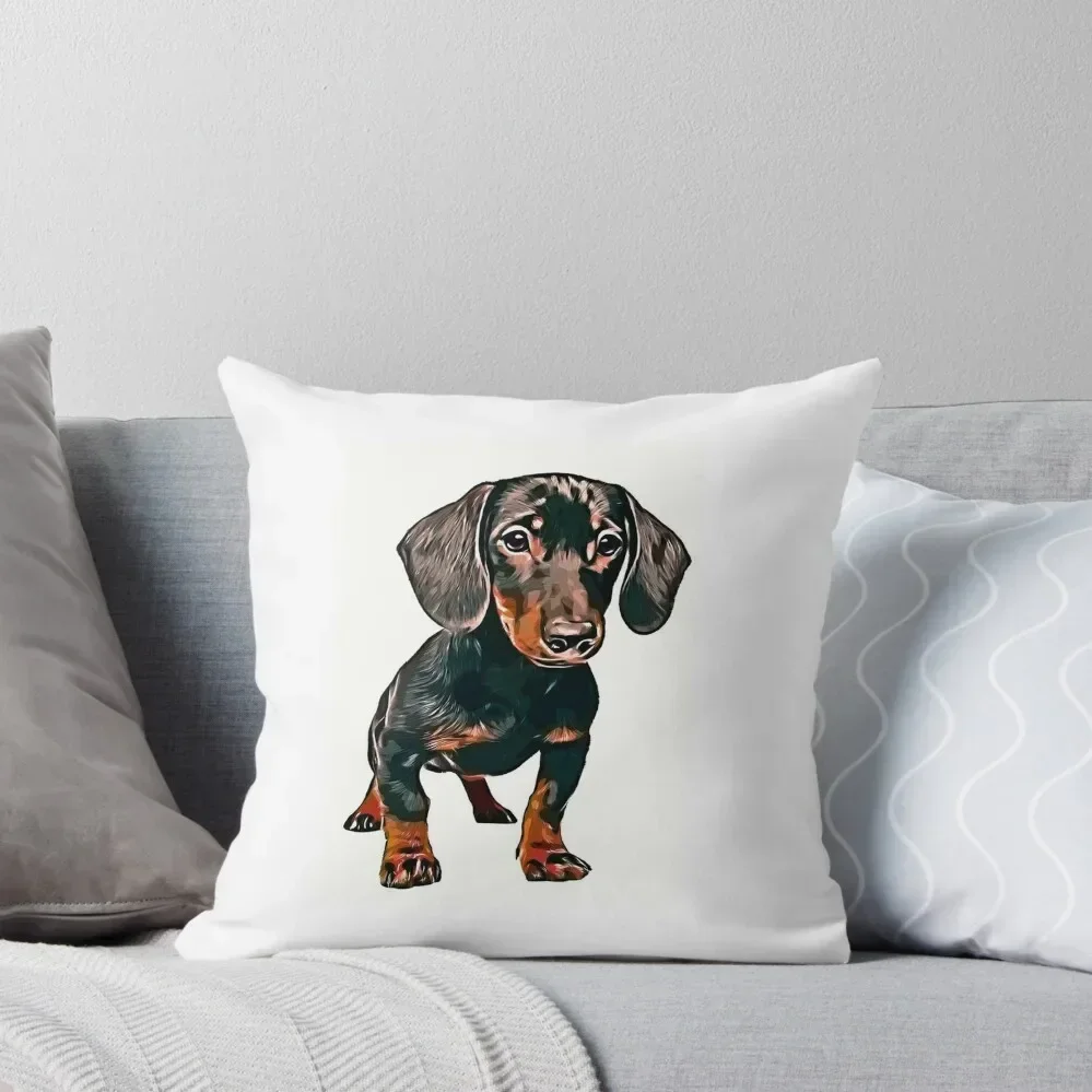 Dachshund Dog Pupy Pet Throw Pillow Christmas Cushion For Home Sitting Cushion Cushion Cover Set pillow