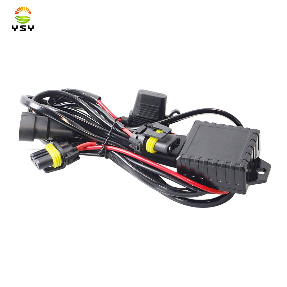

Car 9005/9006/9012 HID LED Light Relay Harness 3-50V High Low Beam 1 Lead 2 Lamp For Bi-LED Projector Lens Cable 200W TW-309