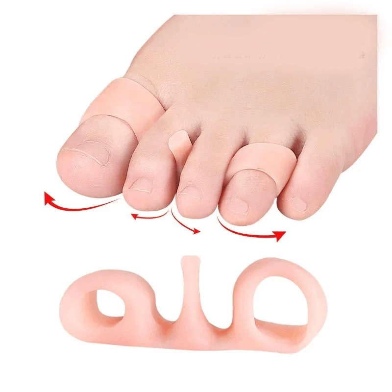 

1/10/100Pairs Silicone Toe Corrector Gel Protector Finger Separator Orthopedic Products Hallux Valgus Pedicure Foot Care Hammer