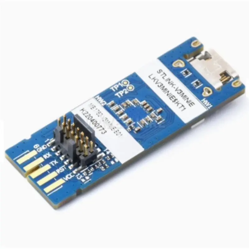 AT82-For STLINK-V3MINIE SWD JTAG SWV Virtual COM Port Debugger Programmer For STM32 Type-C Download Probe STDC14