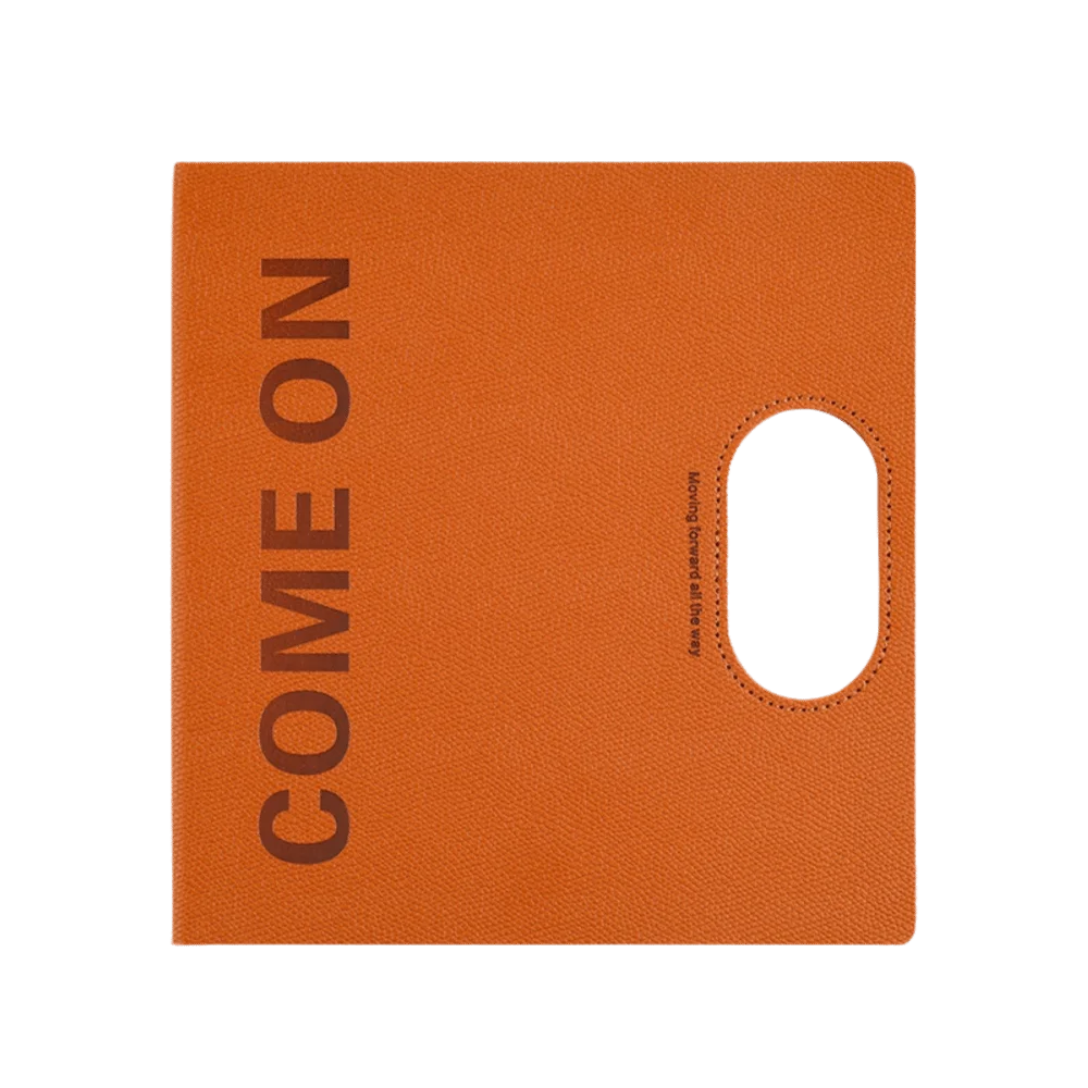 Portable PU Leather Loose Leaf Notebook Handheld Business Office Notebook Multi-Functional Meeting Notepad