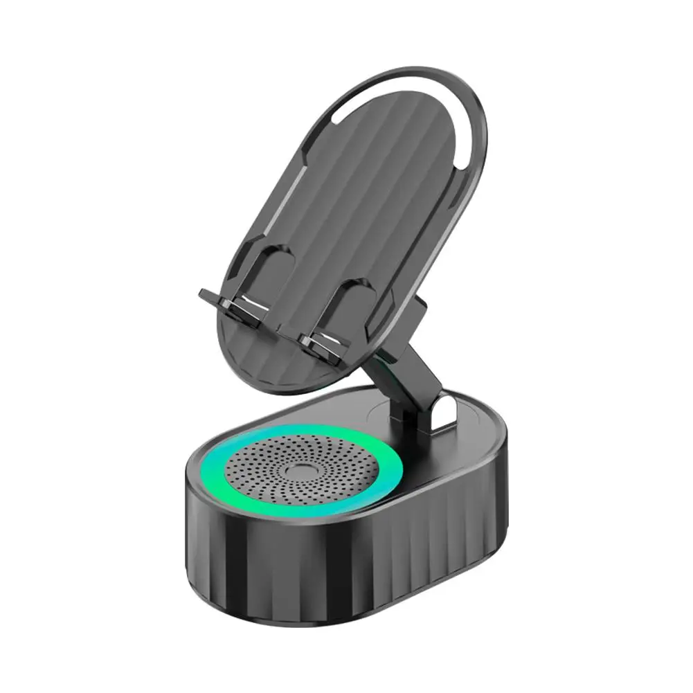 RGB Faltbare Intelligente Sensor Lautsprecher Setzen Und Spielen 9D HiFi Surround Musik Können Als Power Bank Für Handy Halter O3A4