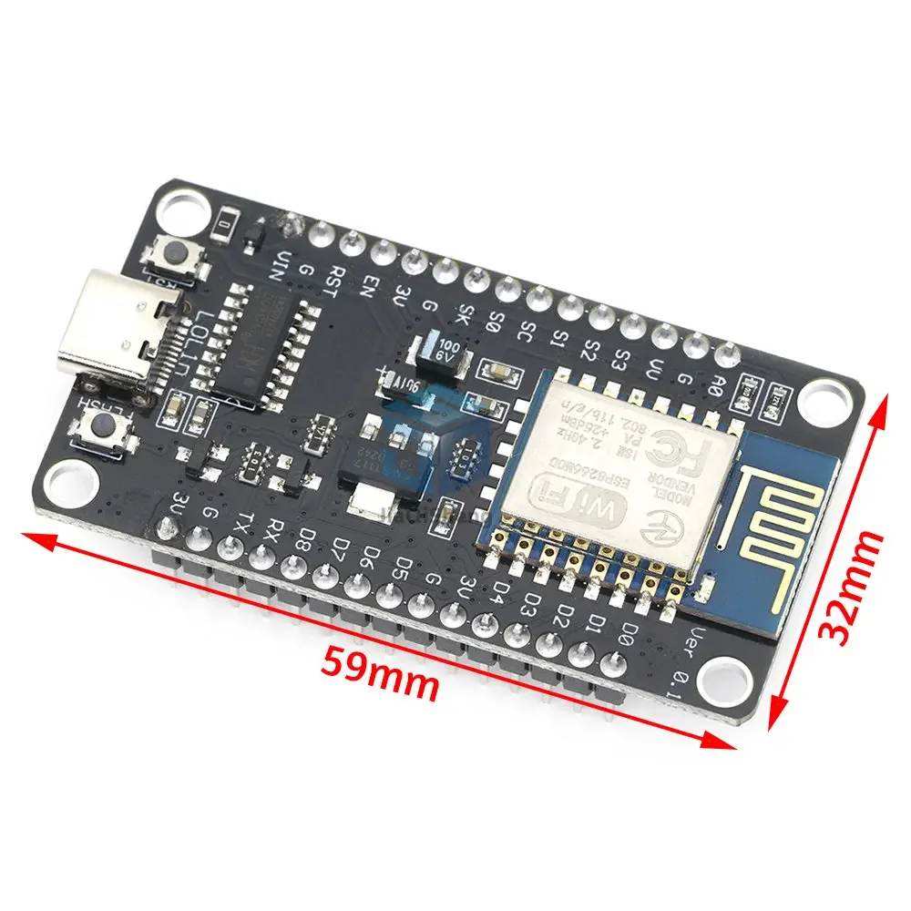 ESP8266 serial port wifi module NodeMCU Lua V3 Internet of Things development board TYPE-C interface CH340