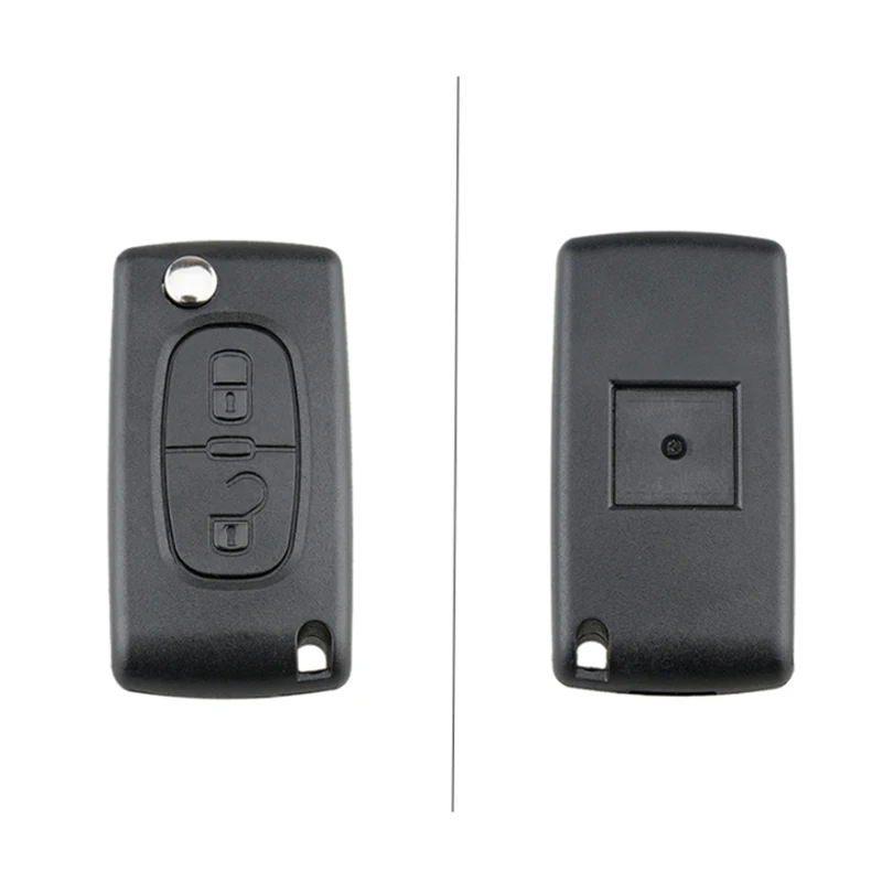 مفتاح بعيد قذيفة استبدال مع 2 أزرار بيجو 207 307 308 408 سيتروين C2 C3 C4 بيكاسو CE0536 مفتاح السيارة عن بعد