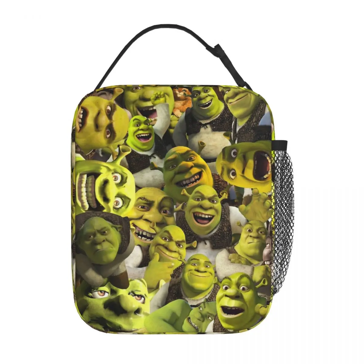 

Retro Shreks Collage Insulated Lunch Bags For School Office Funny Movie Food Storage Bag Reusable Cooler Thermal Lunch Boxes