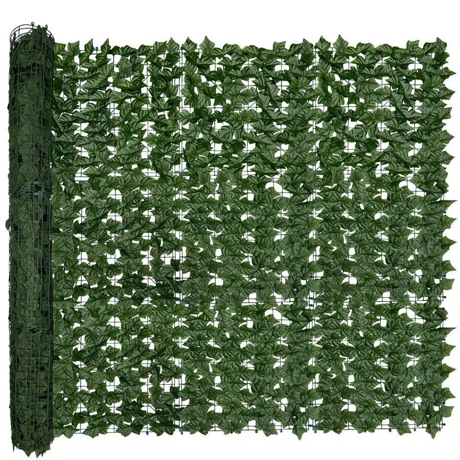 

Искусственный забор-экран из плюща, 128x60 дюймов, 53,5 кв. футов, с защитой от УФ-излучения, панели для стен из искусственной изгороди и листьев плюща для использования внутри и снаружи помещений