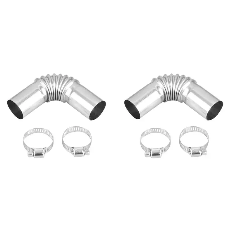 

ABKU-2X Соединительный патрубок воздуховода для автомобильного отопителя Webasto Eberspaecher (выходной, изогнутый)