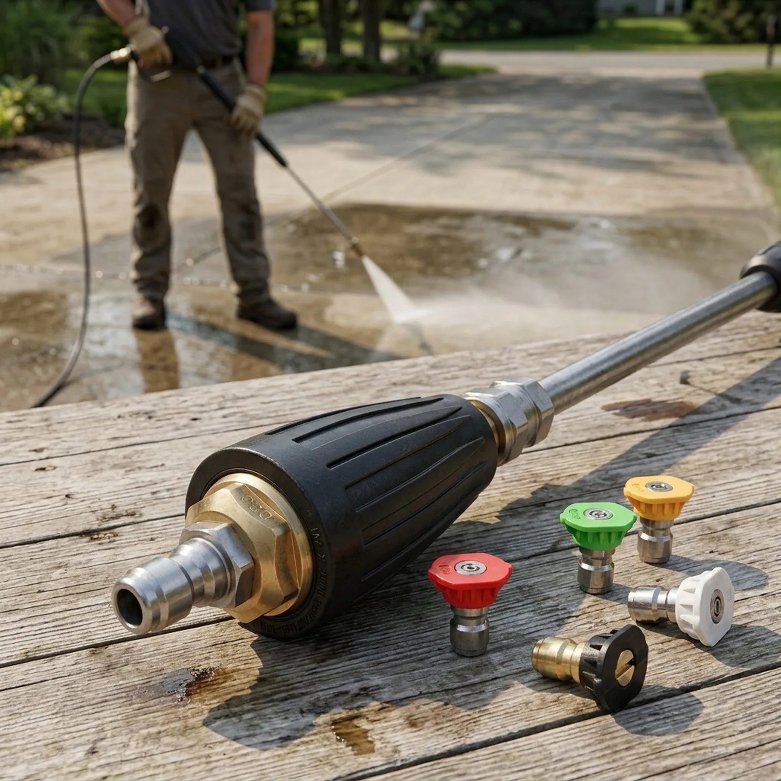 Cleans Large Areas Effectively Robust Rotating Turbo Nozzle Designed Specifically For Use With High Pressure Washing Systems