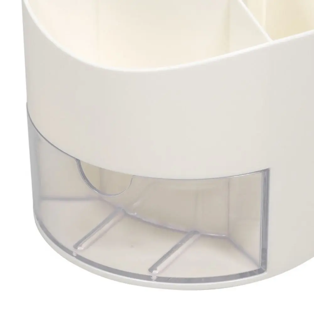 360° Rotation Rotatable Pen Holder Large Capacity Space Saving Pencil Storage Box PS Multi Grid Makeup Brush Organizer Desktop