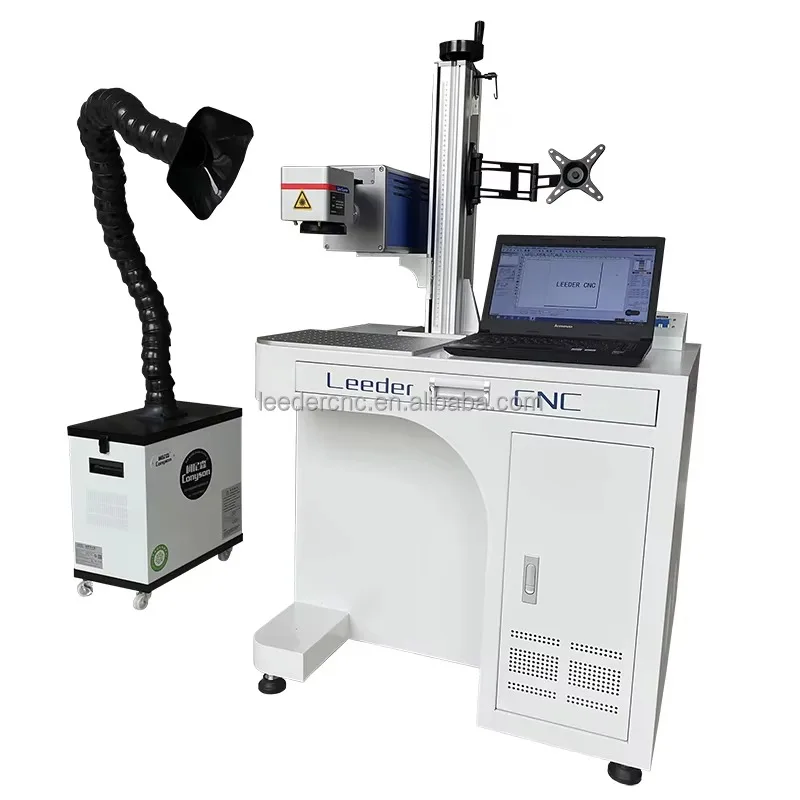 China High Quality 30W Sliver Steel Jewelry Plastic Metal Engraver Fiber Laser Marking Machine Laser Marker For Logo