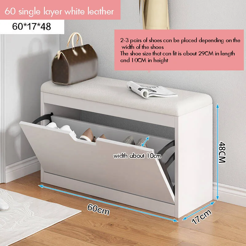 Shoe Changing Stool Tipping Bucket Sofa Style Home Entry Shoe Rack Furniture Piece for Easy Footwear Management，Shoe Cabinet