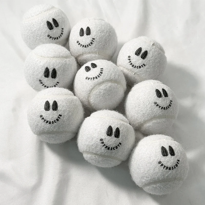 تستخدم كرات التنس لتدريب الحيوانات الأليفة، والتجول، والحفلات، والمناسبات على نطاق واسع، والألعاب، والألعاب، مخصصة مع الشعار المطبوع #1