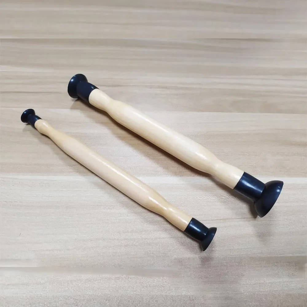 Confezione da 2pcs Valvola Lappatura Spiedi Impugnatura In Legno con la Tazza di Aspirazione per Auto Moto Cilindro Valvole Del Motore di Rettifica